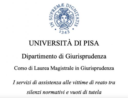 I servizi di assistenza alle vittime di reato